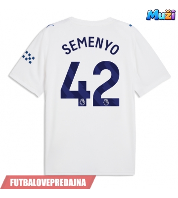 Lacne Muži Futbalové dres Manchester City Antoine Semenyo #42 2026-27 Krátky Rukáv - Tretina